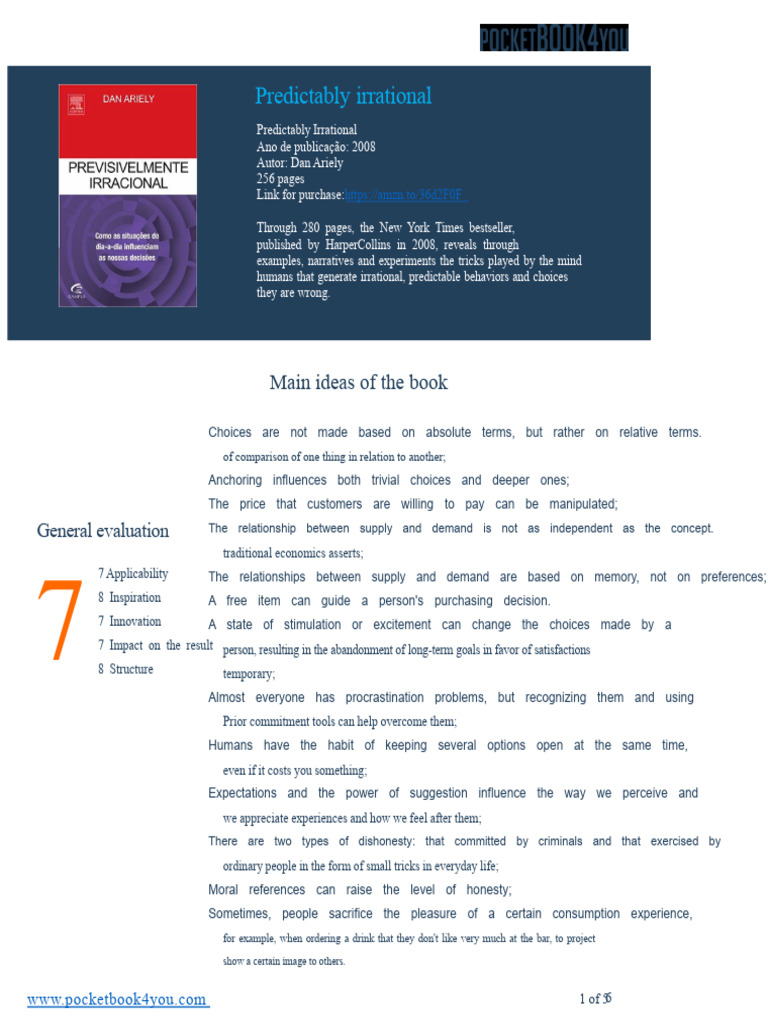 Understanding Predictable Irrationality | PDF | Prices | Demand
