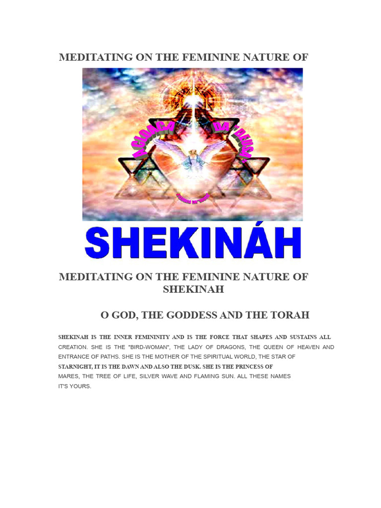Understanding Shekinah: Feminine Divine | PDF | Lilith | Kabbalah