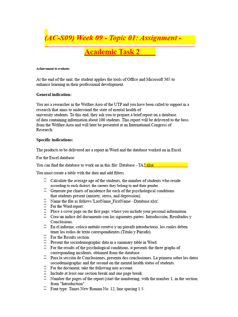 ? (AC-S09) Week 09 - Topic 01 Assignment - Academic Assignment 2 ...