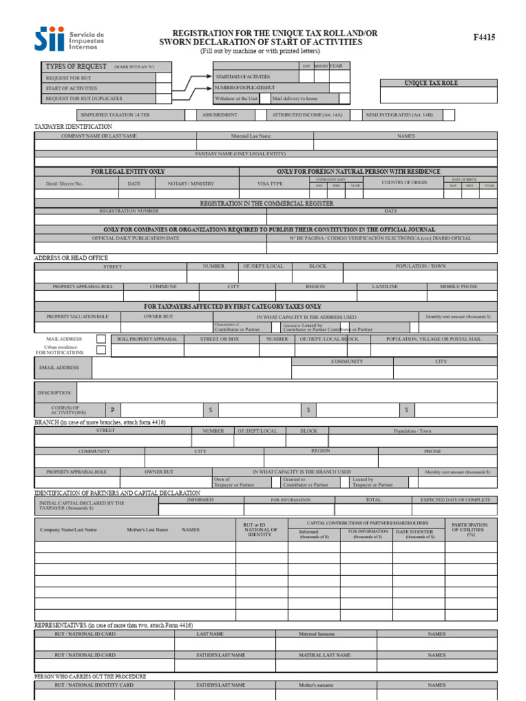 F4415 - New Version | PDF | Taxes | Identity Document