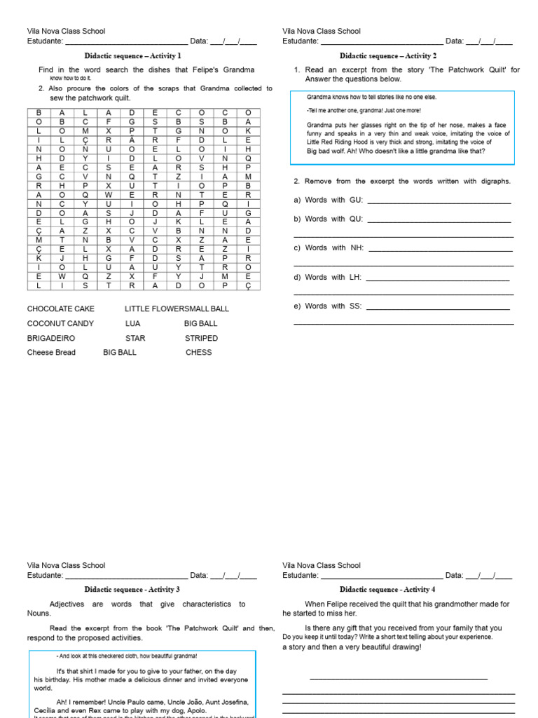 Didactic Sequence - Patchwork Quilt | PDF | Patchwork