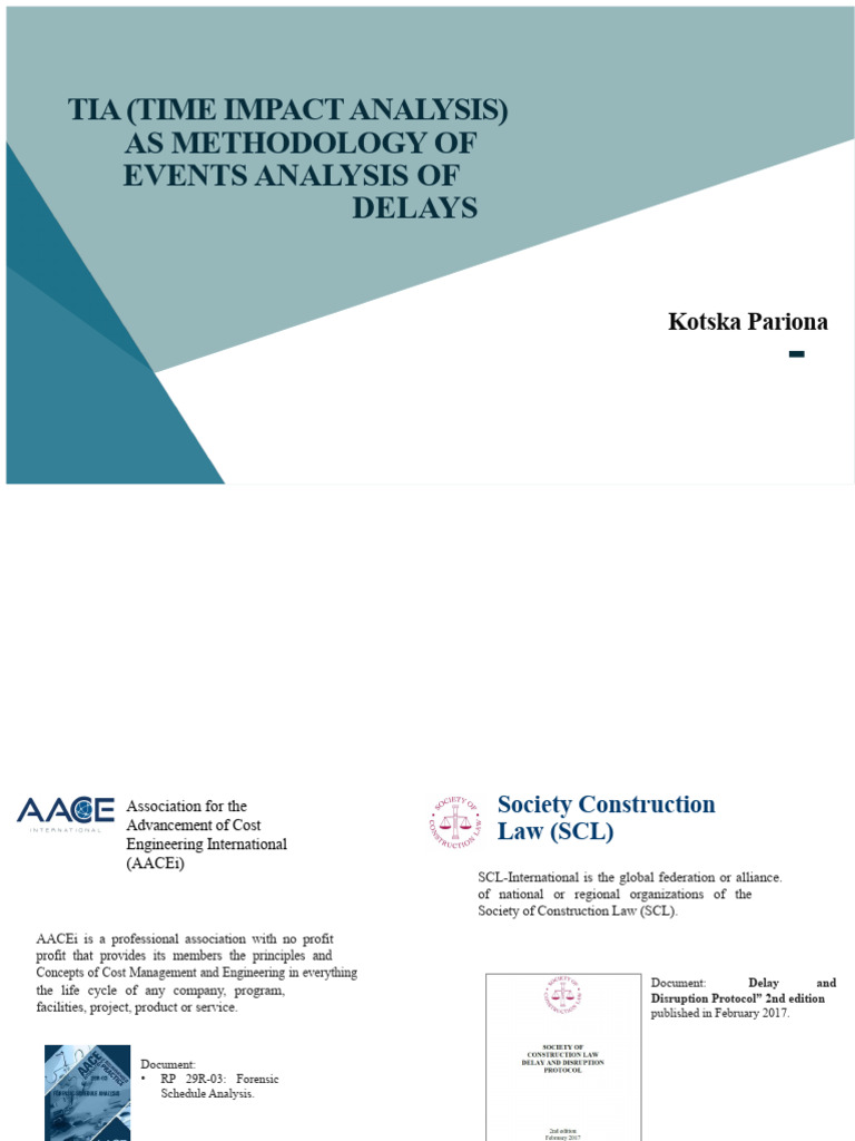 Time Impact Analysis for Delay Events | PDF