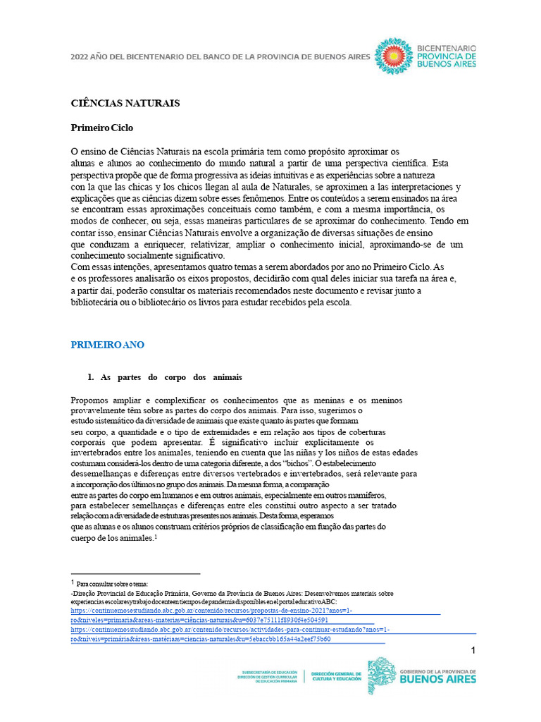 Ensino de Ciências Naturais no 1º Ciclo | PDF | Science | Plantas