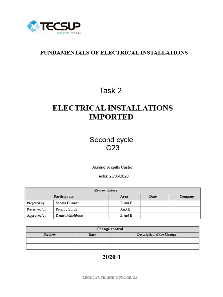 Electrical Installation Fundamentals Guide | PDF | Electrical Wiring ...