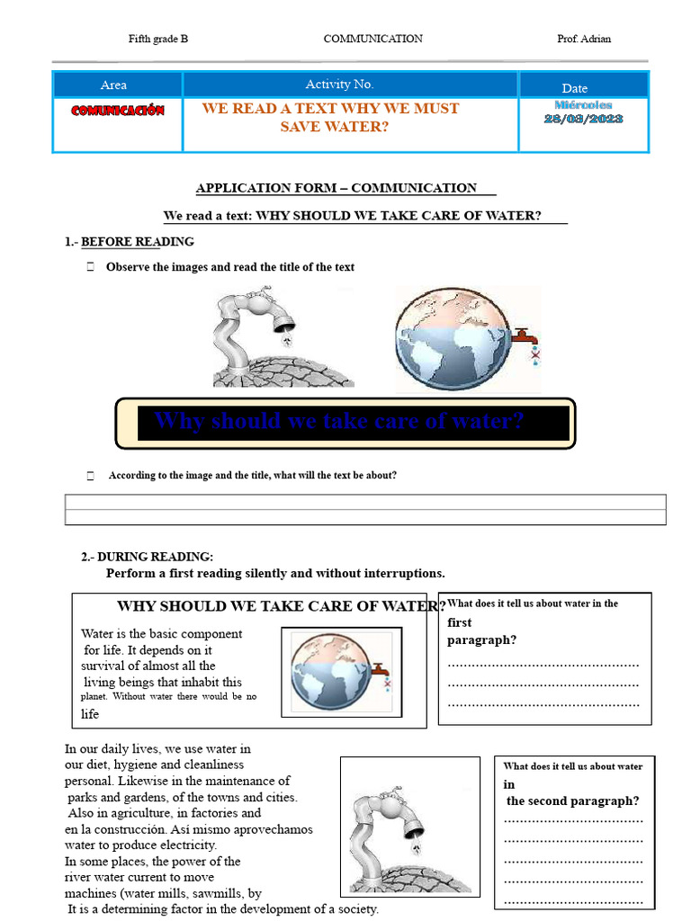 Importance of Water Conservation | PDF | Water | Water Scarcity