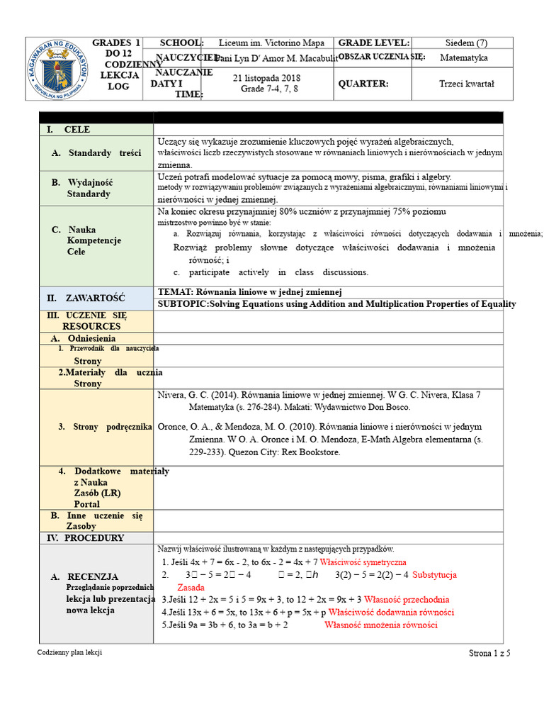 112118-Dll-Rozwiązywanie Równań Z Wykorzystaniem Ape-Mpe-Macabulit | PDF