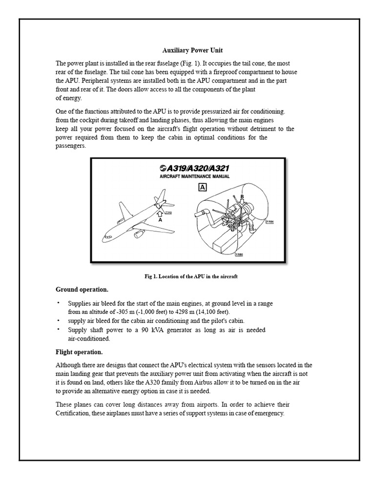 Flight Systems of The APU | PDF | Aerospace | Transport