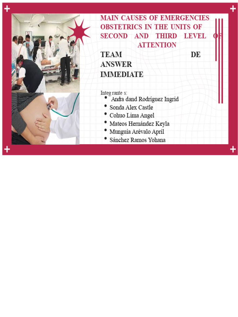 Obstetric Emergency Response Team Guide | PDF | Anesthesia | Health Care