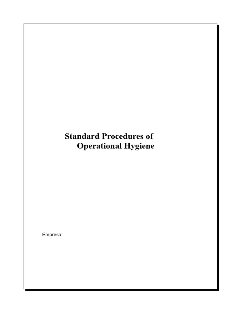 Water Hygiene Standard Procedures | PDF | Disinfectant | Drinking Water