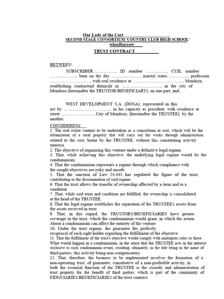 A closer look at Creating A Contract On Neighborhood Needs