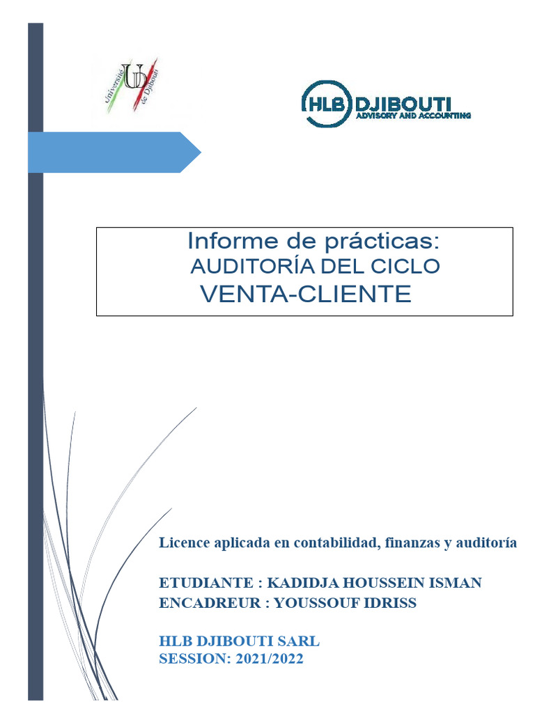 Informe de Prácticas Auditoría del Ciclo del Cliente-convertido | PDF ...