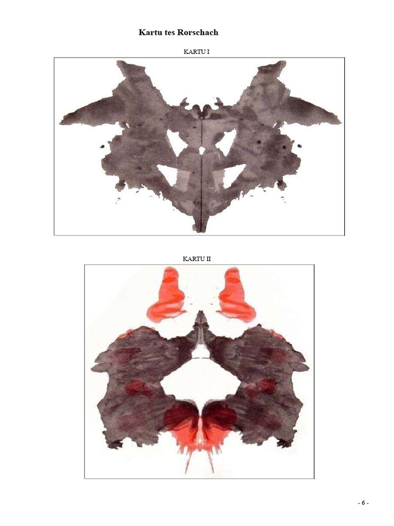 Panduan Lengkap Kartu Tes Rorschach | PDF