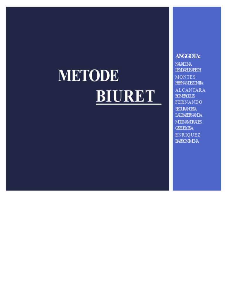 Metode Biuret untuk Penentuan Protein | PDF