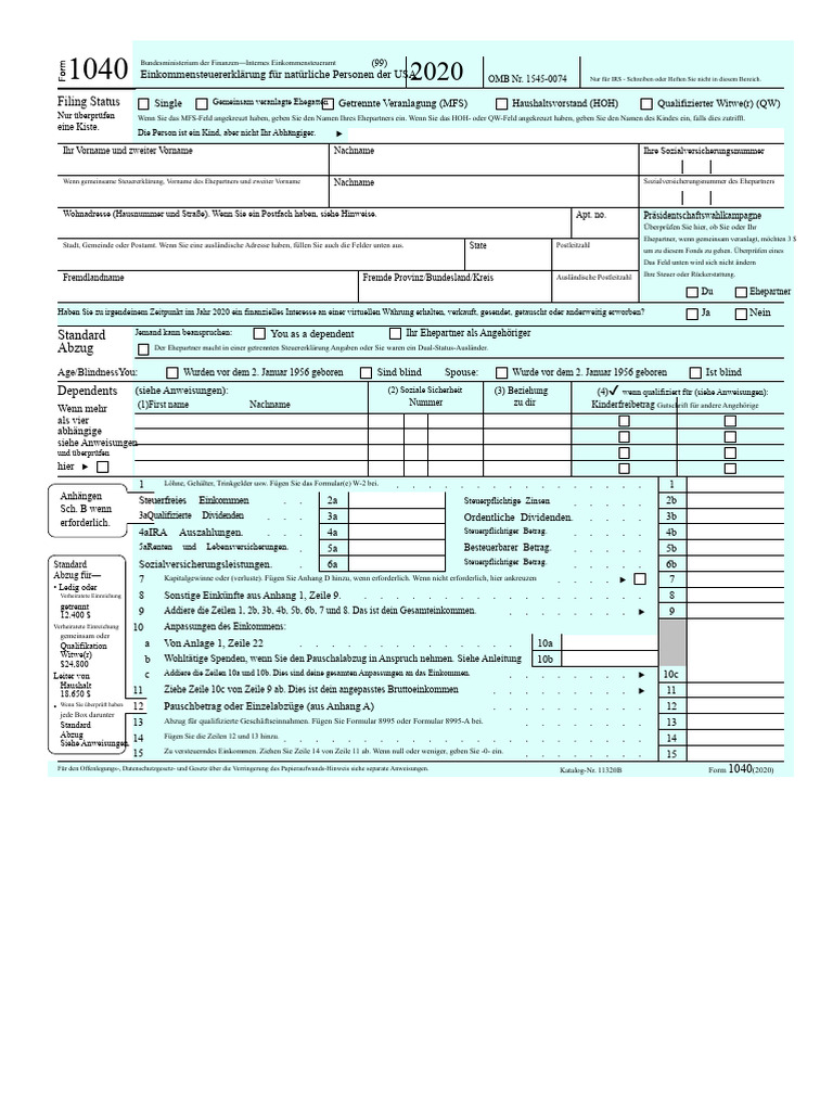 IRS-Formular 1040 | PDF