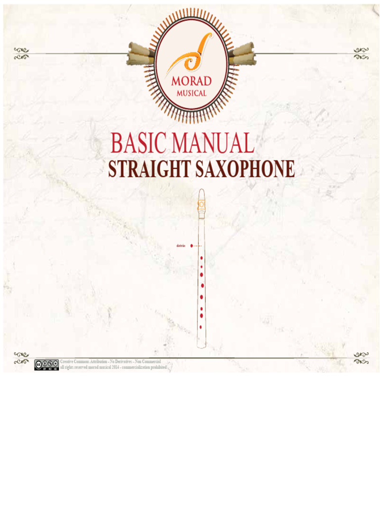 Basic Manual For Straight Saxophone | PDF | Saxophone | Pitch (Music)