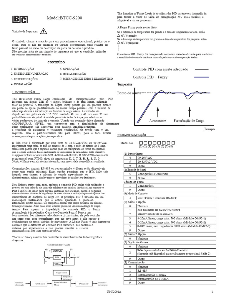 Controle PID com Lógica Fuzzy Eficiente | PDF | Termopar | Temperatura