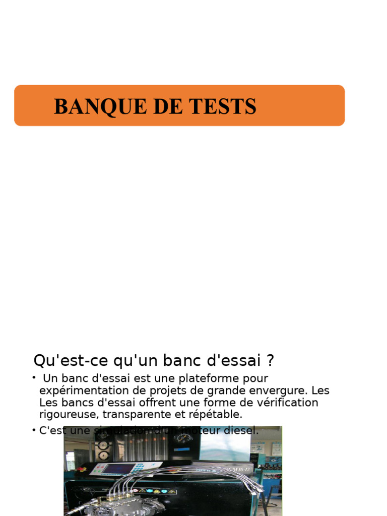 Guide sur les bancs d'essai pour pompes diesel | PDF