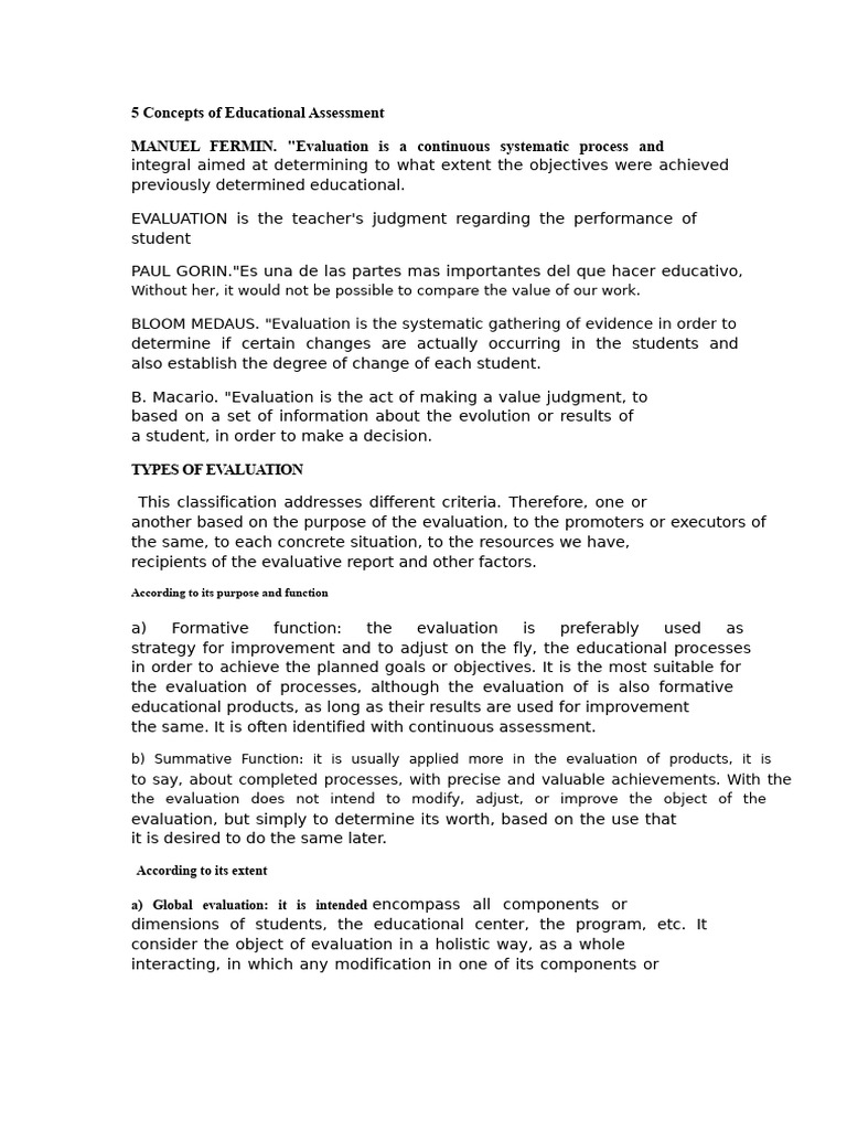 Key Concepts in Educational Assessment | PDF | Evaluation | Educational ...