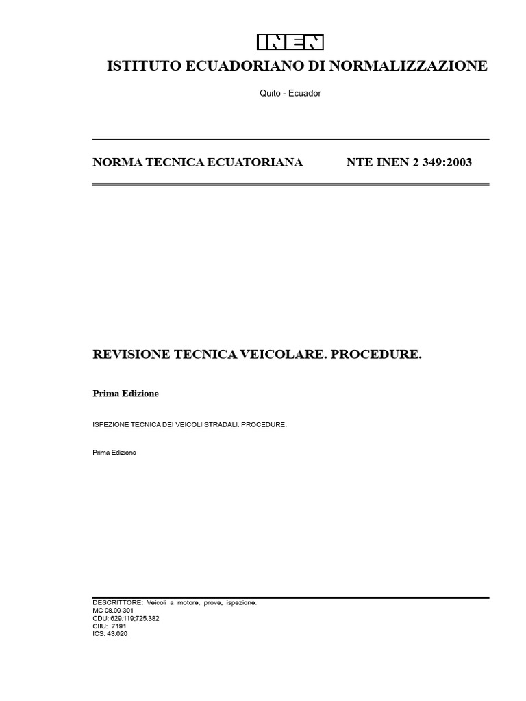 Nte Inen 2349 | PDF