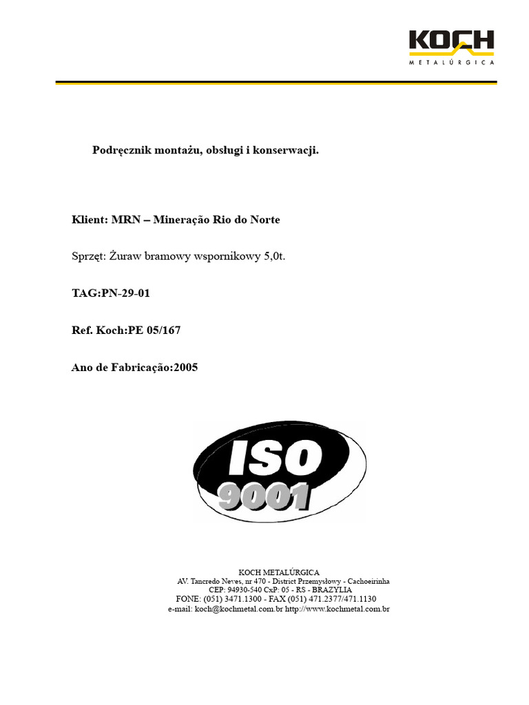 Podręcznik Techniczny Koch | PDF