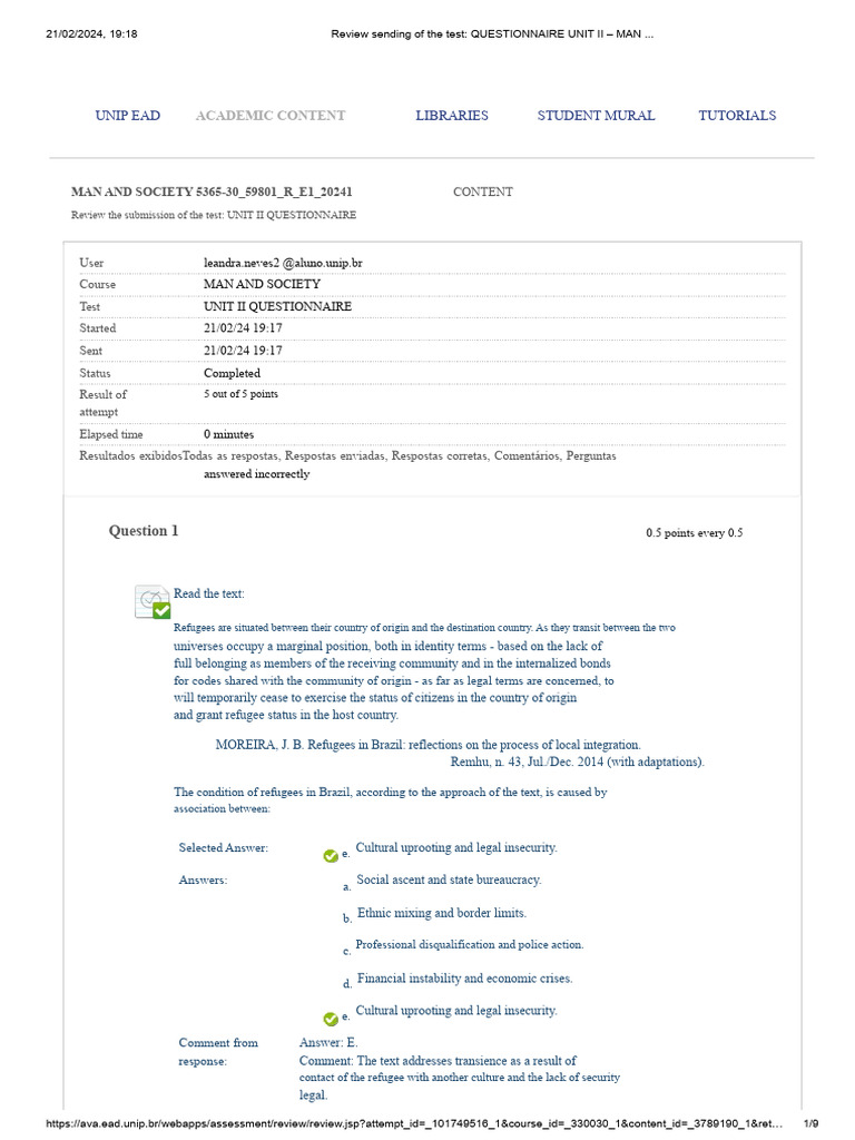 Questionnaire 02 - 21.02.24 - Answers | PDF | Prejudices | Homophobia