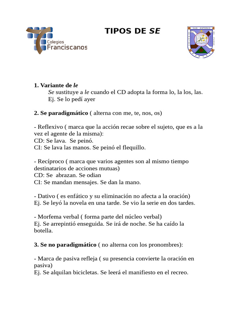 Tipos de 