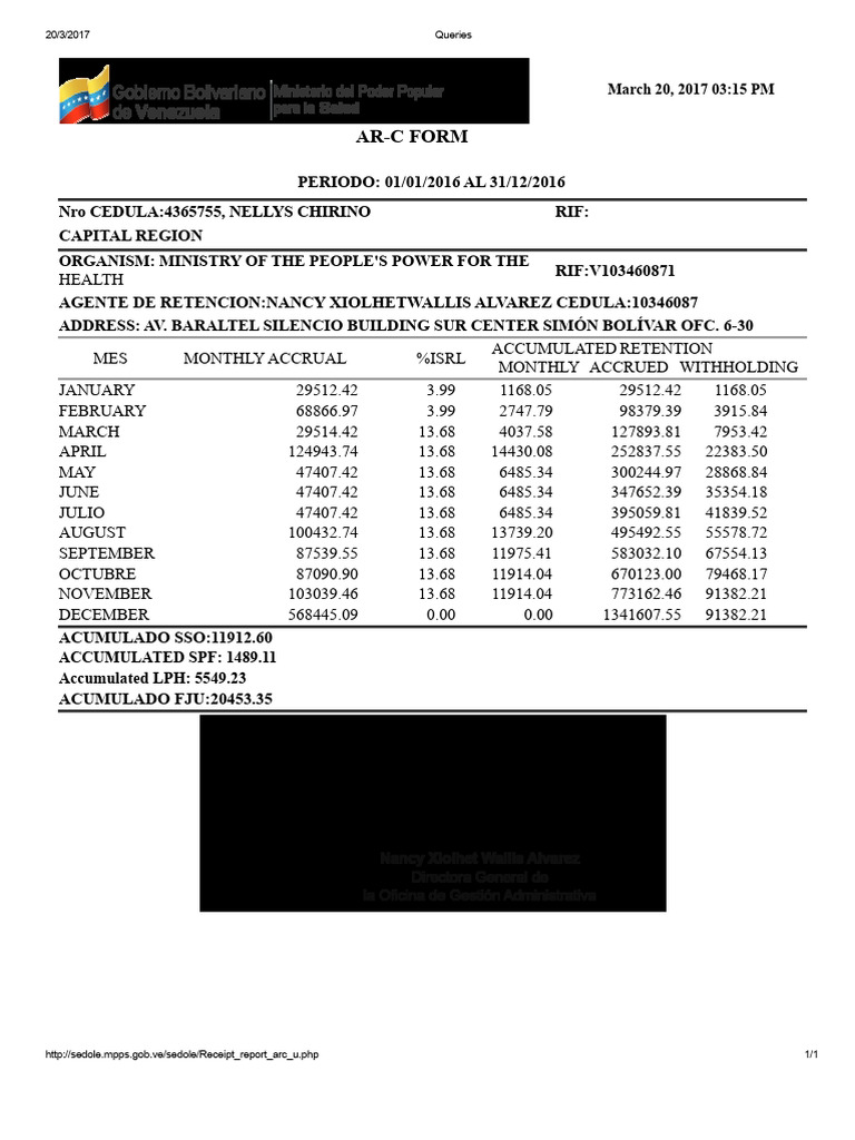 ARC Form | PDF