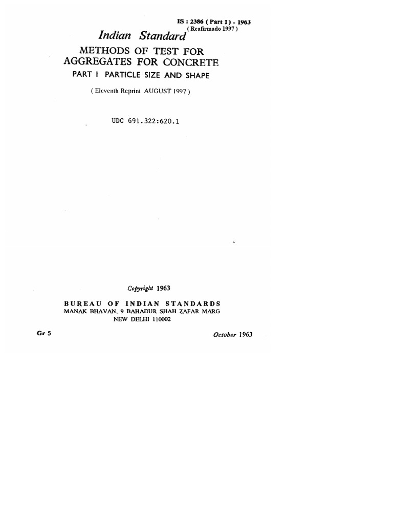 Is:2386 1 | PDF