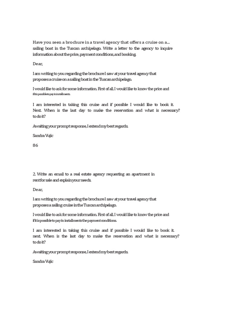Formal Letter. CIlS B2 | PDF