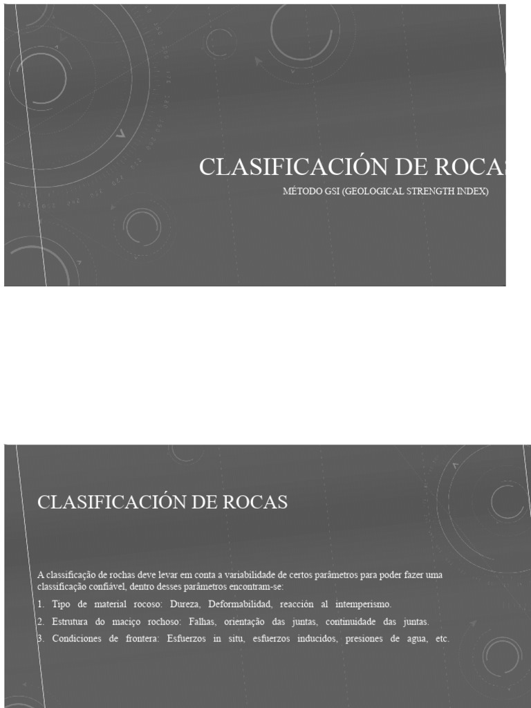 Classificação de Rochas pelo GSI | PDF