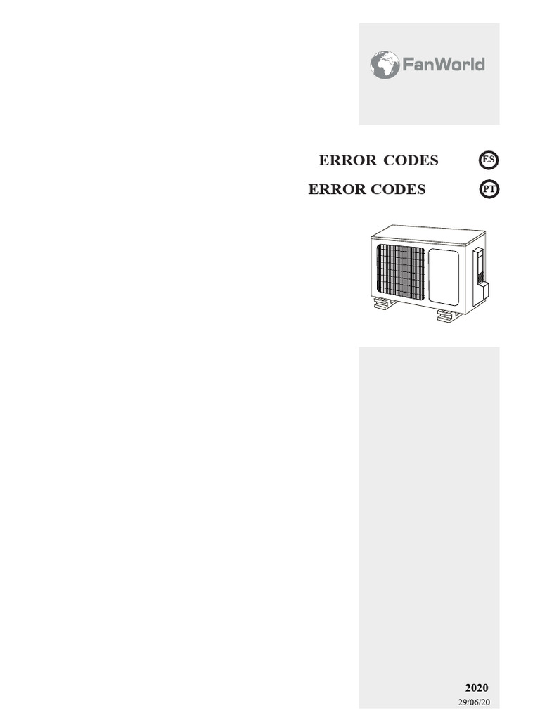 HVAC Error Codes Guide | PDF | Power Inverter | Electric Power