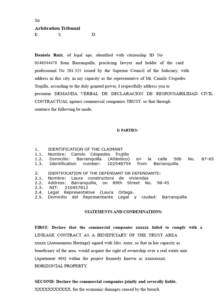 Civil Liability Claim Against Trust Companies | PDF | Fiduciary | Trustee