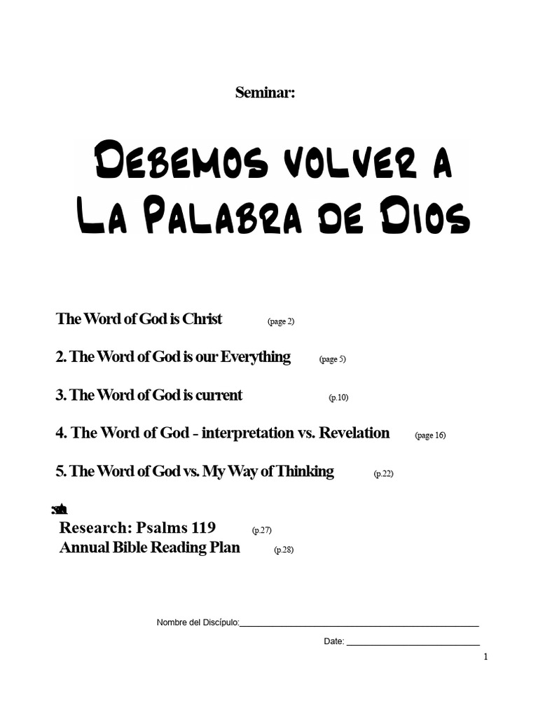 Understanding the Word of God | PDF | Logos (Christianity) | Revelation