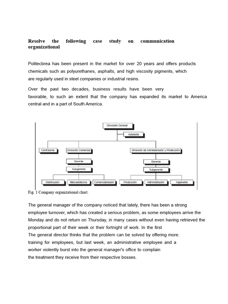 Practical Case of Organizational Communication | PDF | Consultant ...