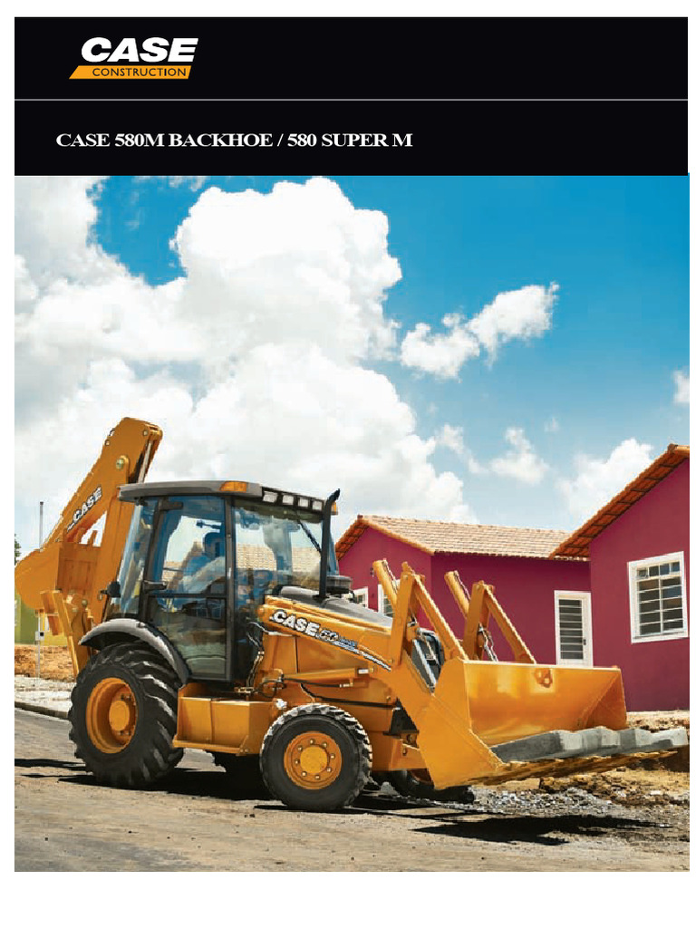 CASE 580M Backhoe Loader | PDF | Horsepower | Loader (Equipment)