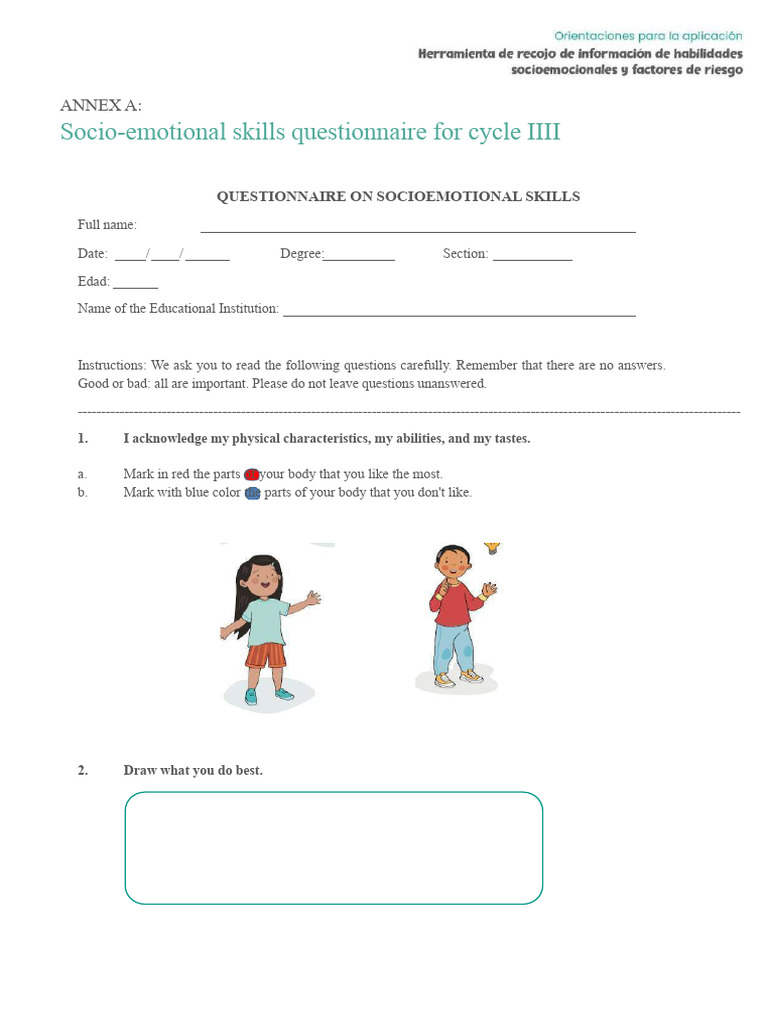 Cycle Iii Primary Questionnaire | PDF | Psychology | Behavioural Sciences