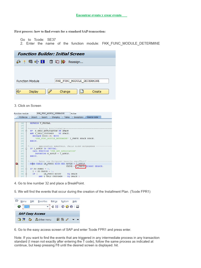 SAP Event Handling and Customization Guide | PDF | Software Development ...