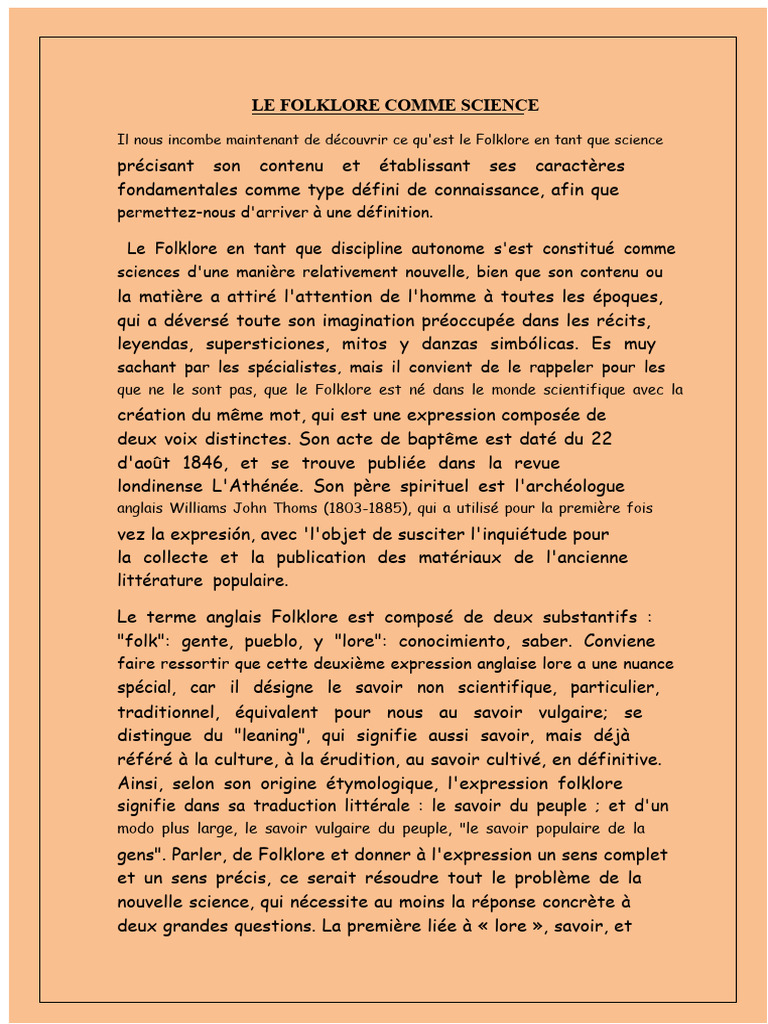 Folklore : Science et Savoir Populaire | PDF | Folklore | Science