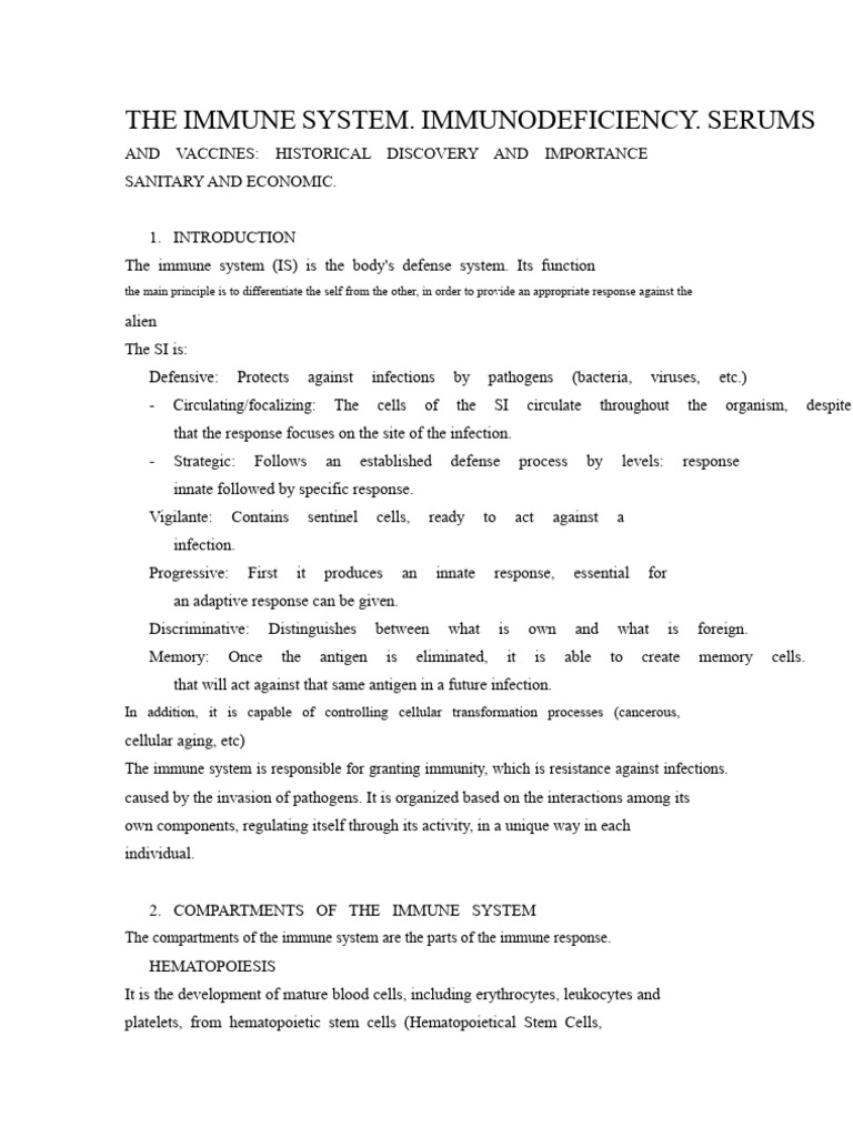 Immune System Overview and Functions | PDF | Immune System | Antibody