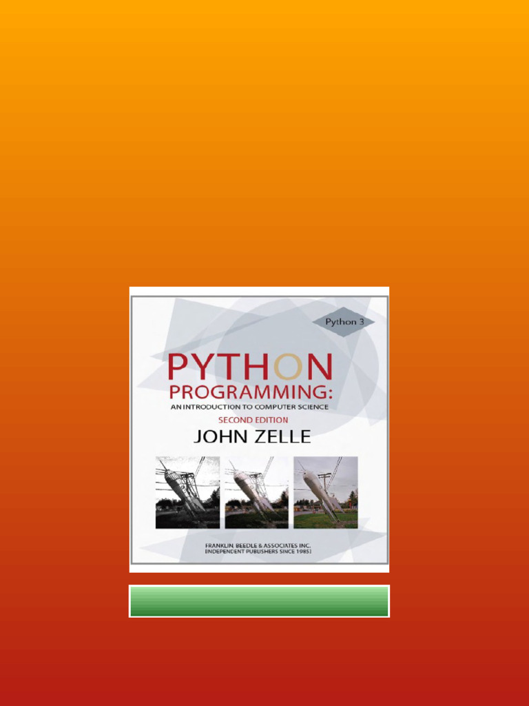 Python Programming An Introduction To Computer Science Draft 2nd John ...