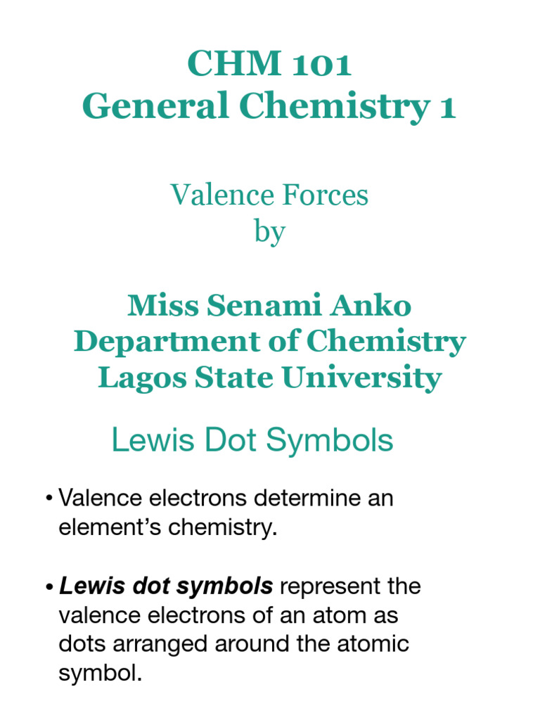 CHM 101 Course Notes | PDF | Chemical Polarity | Ionic Bonding