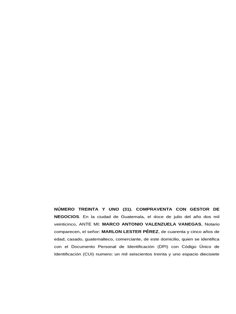 Contrato de Compraventa en Guatemala | PDF | Guatemala