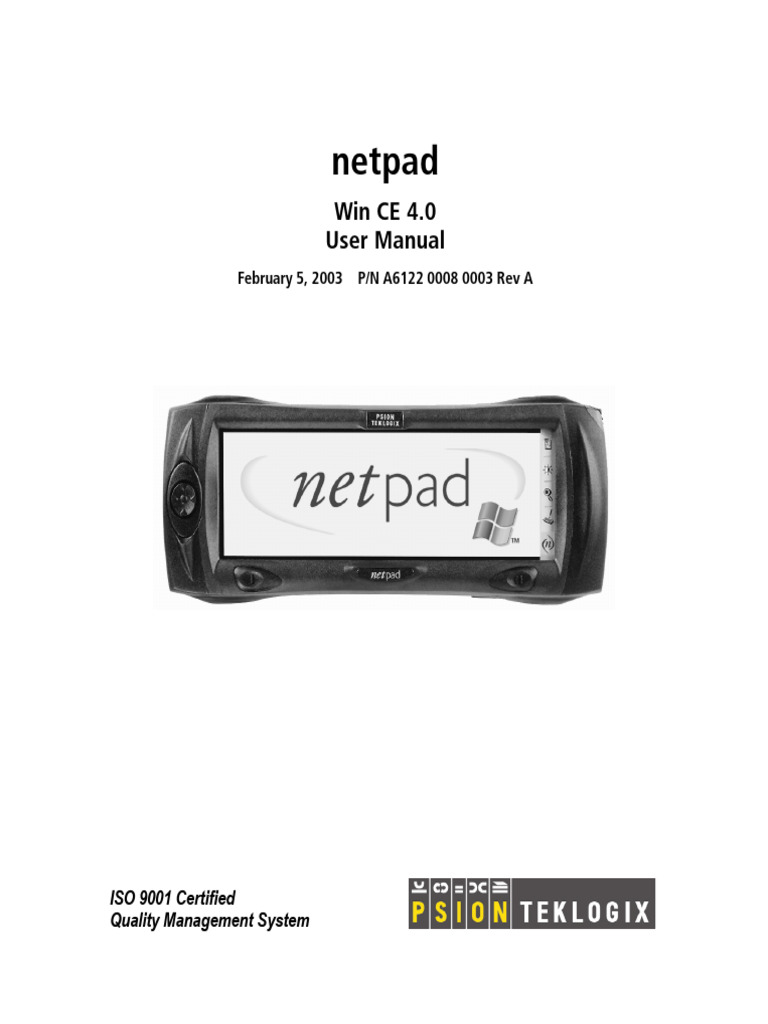 Psion Teklogix netpad User Manual | PDF | Personal Computers ...