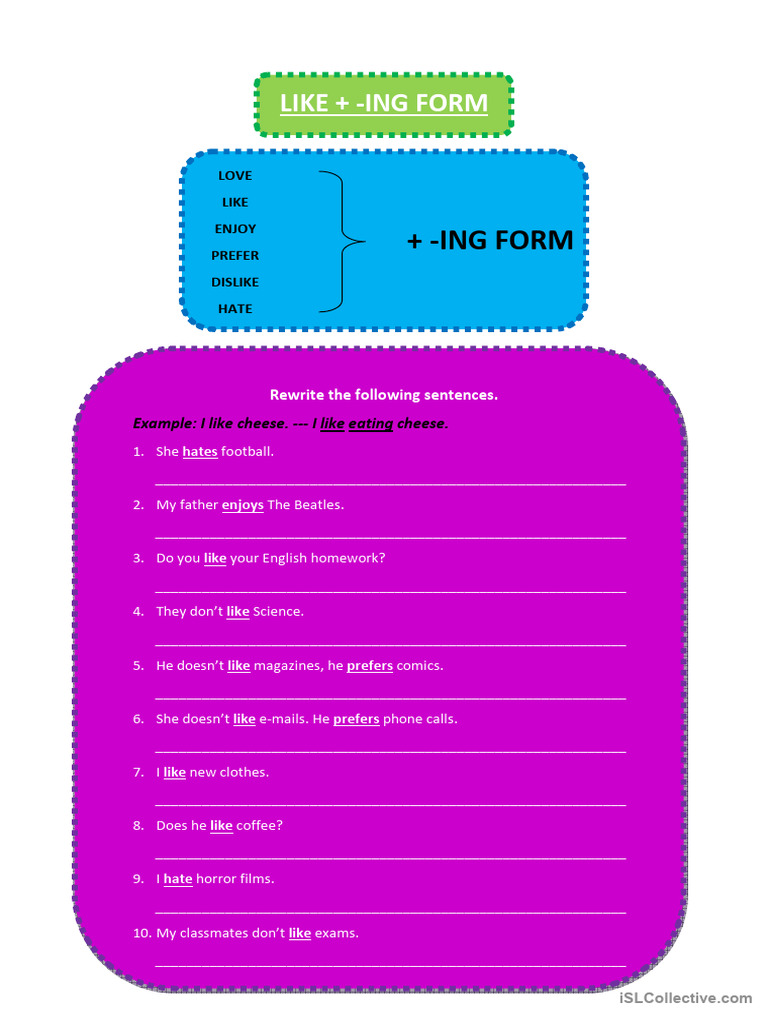 Transforming Sentences with -ING Forms | PDF