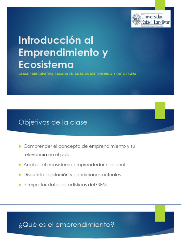 Emprendimiento y Ecosistema en Guatemala | PDF