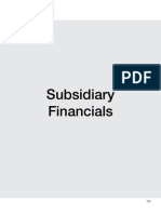 Subsidiary Financials