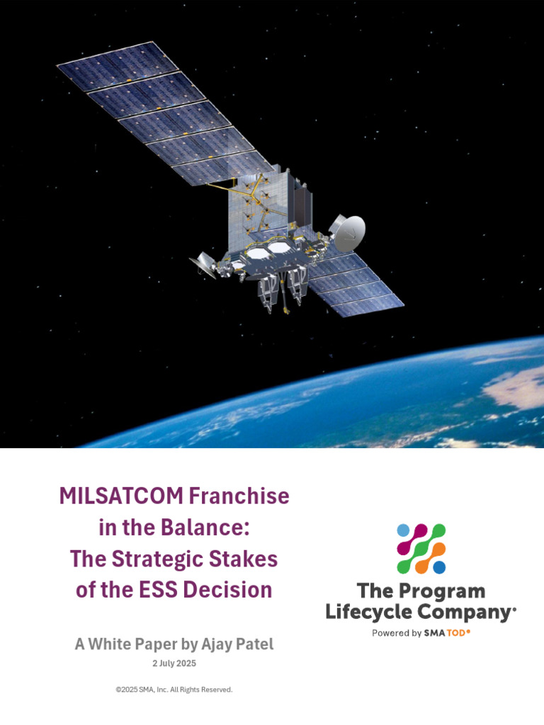 MILSATCOM Franchise in The Balance (Published July 2) | PDF | Northrop ...