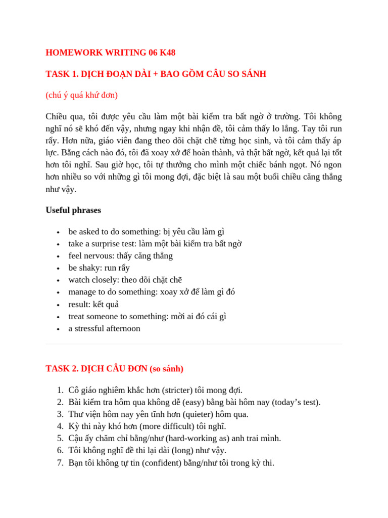 Homework Writing 06 | PDF