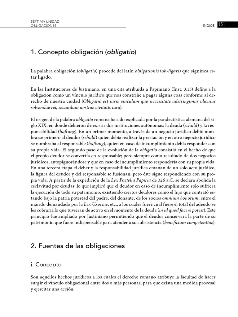 Conceptos Clave de Obligaciones en Derecho Romano | PDF | Pagos | Ley común