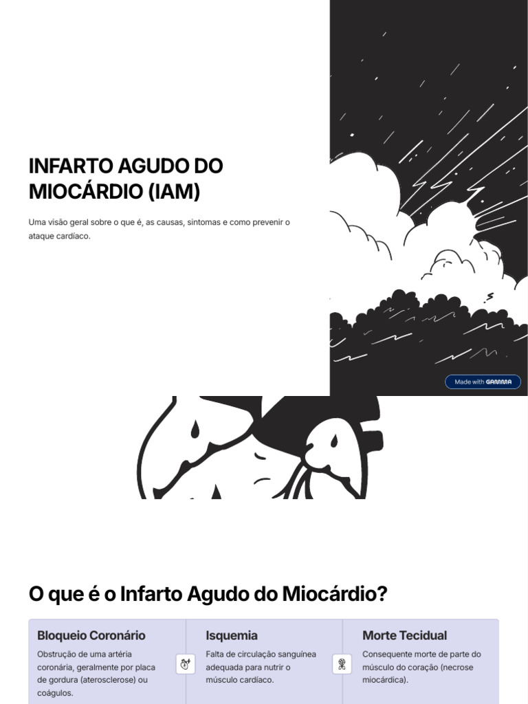 Infarto Agudo do Miocárdio: Causas e Sintomas | PDF | Infarto do ...
